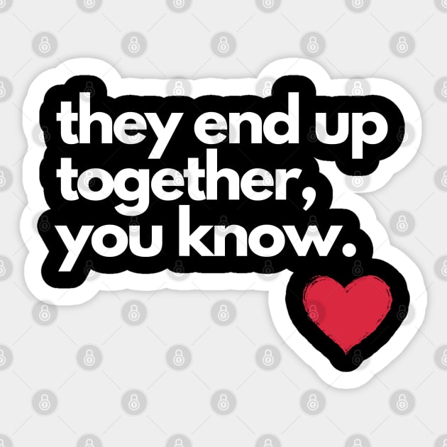 Happy Ending Happily Ever After Friends to Lovers Sticker by Frolic and Larks